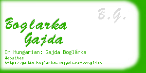 boglarka gajda business card